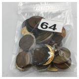 ASSORTED WORLD COINS AND TOKENS, VARIOUS