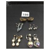 VTG CLIP-ON EARRINGS, ASSORTED STYLES, INCLUDES