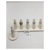 ASSORTED COSTUME RINGS, METAL BANDS, VARIOUS