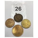 ASSORTED COMMEMORATIVE TOKENS AND MEDALLIONS,