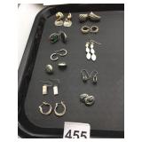 ASSORTED COSTUME EARRINGS, HOOP, DROP, AND STUD