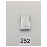 ZIPPO LIGHTER, FLORAL ENGRAVED PATTERN, CHROME