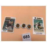 ASSORTED SPORTS MEMORABILIA LOT INCL TOPPS