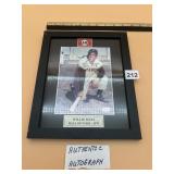 WILLIE MAYS AUTOGRAPHED FRAMED PHOTO W/ COA