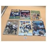 VTG ASSORTED FOOTBALL MAGAZINES, GAME PROGRAMS, &