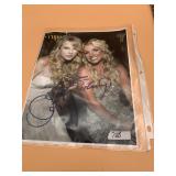 AUTOGRAPHED PHOTO OF TAYLOR SWIFT AND BRITNEY