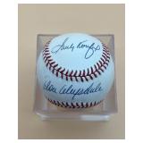 SANDY KOUFAX DON DRYSDALE AUTOGRAPHED BASEBALL,