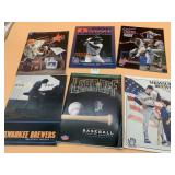 VTG BASEBALL SCOREBOOKS AND PROGRAMS (6),