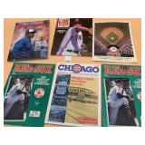 VTG BASEBALL SCOREBOOKS AND PROGRAMS (6),