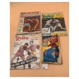 VTG BOXING MAGAZINES, THE RING AND BOXING