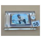 WILLIE MAYS AUTOGRAPHED BASEBALL CARD, NEW YORK