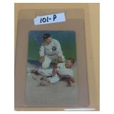 VINTAGE BASEBALL CARD AND REDISLIP JOKER PLAYING