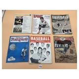 VTG BASEBALL MAGAZINES, PROGRAMS, PICTORIALS,