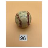 VTG BASEBALL, MULTI-SIGNED, HANK AARON, WILLIE
