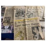 VTG PITTSBURGH NEWSPAPER SPORTS HEADLINES,