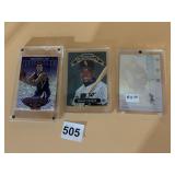 SPORTS CARD LOT (3) IN SCREW-DOWN HOLDERS: 1991