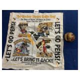 VTG PITTSBURGH PENGUINS HOCKEY HOUND RALLY RAG,