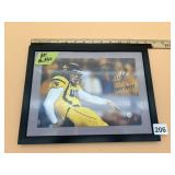 PAT MCAFEE AUTOGRAPHED PHOTO, FRAMED, 