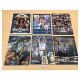 PITT BASKETBALL MEDIA GUIDES (6), ASSORTED YEARS