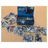 ASSORTED FOOTBALL AND HOCKEY TRADING CARDS,