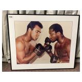MUHAMMAD ALI AND JOE FRAZIER SIGNED PHOTOGRAPH,