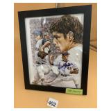 TOM SEAVER HAND-SIGNED LITHO, ED HILTON