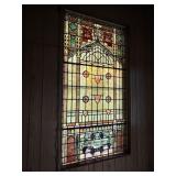 100+ YEAR OLD BEAUTIFUL - STAINED GLASS WINDOW