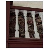 PAINTED RED & WHITE 37'9' RAILING AND POST 25' H