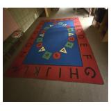 NUMBER AND ALPHABET RUG 11'10' X 8'4'