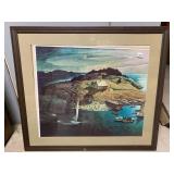 ANDREW WYETH 'THE ISLAND FUNERAL' PRINT, CUSTOM