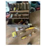 METAL TACKLE BOX W/ ASSORTED FISHING LURES,