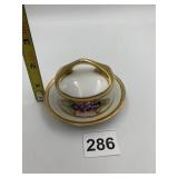 ROSENTHAL PORCELAIN TRINKET BOX, GILT TRIM,