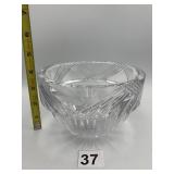 ORREFORS CRYSTAL BOWL, CUT GLASS PATTERN.