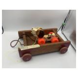 FISHER-PRICE HAPPY HOLLOW DOG PULL TOY W/ AMF