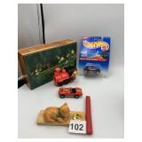 HOT WHEELS BAJA BUG NIB, WOODEN BOX, TOY TRAIN,