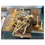 BOX LOT ASSORTED ELECTRIC CANDLE LIGHTS, YELLOW