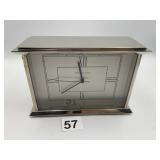 TIFFANY & CO. CHELSEA MANTEL CLOCK, NICKEL