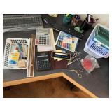 ASSORTED OFFICE SUPPLIES, INCL. CALCULATORS,