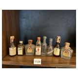 ASSORTED MINIATURE LIQUOR BOTTLES, CANADIAN CLUB,
