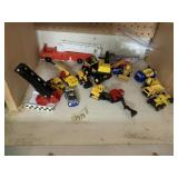 ASSORTED DIE-CAST TOY VEHICLES, CONSTRUCTION