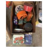 ASSORTED VTG TOBACCO & DECORATIVE TINS, INCLUDES