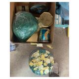 ASSORTED DECORATIVE TINS, INCL FLORAL AND DUCK
