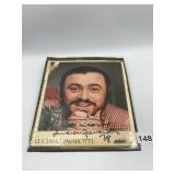LUCIANO PAVAROTTI AUTOGRAPHED PHOTO, SIGNED 1978,