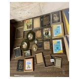ASSORTED PICTURE FRAMES, VARIOUS MATERIALS &