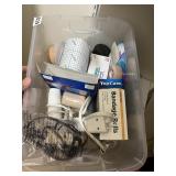 ASSORTED MEDICAL SUPPLIES AND HAIR TOOLS,
