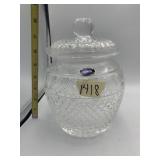 LENOX FULL LEAD CRYSTAL CANDY JAR, DIAMOND CUT
