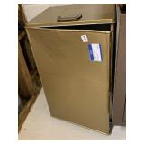 GOLD METAL CHEST, TRUNK STYLE, SIDE HANDLE.