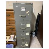 COLUMBIA FOUR-DRAWER METAL FILING CABINET, GRAY