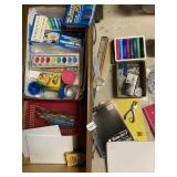 ASSORTED ART SUPPLIES, OFFICE SUPPLIES, PICTURE