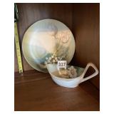 D. & C. FRANCE LIMOGES PORCELAIN GRAVY BOAT,